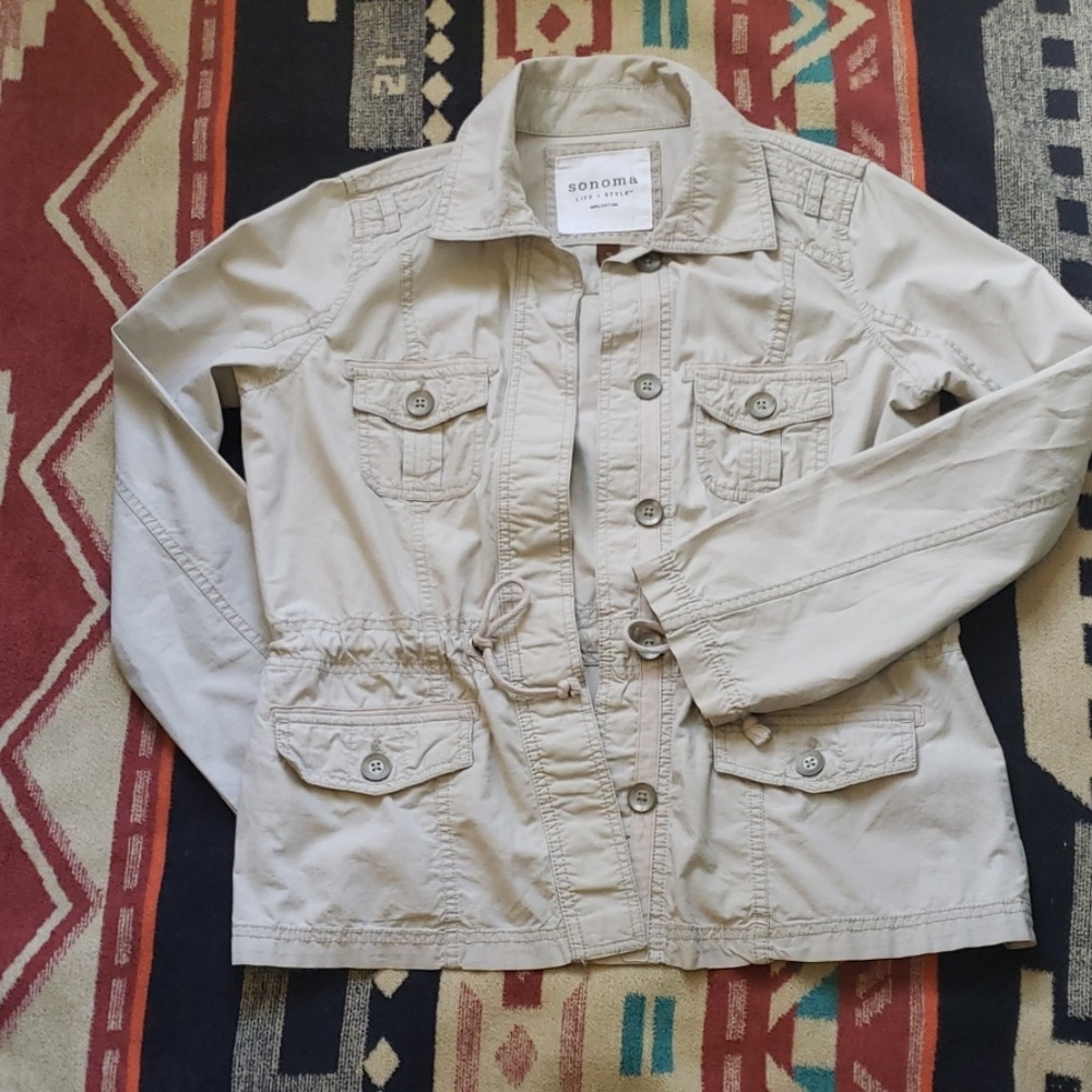 Sonoma Utility Jacket Lifestyle Beige Size Medium